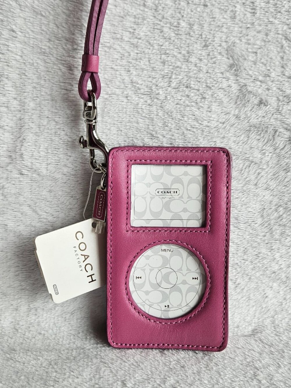 Vintage COACH Rare PINK iPod Case NWT Y2K Era
